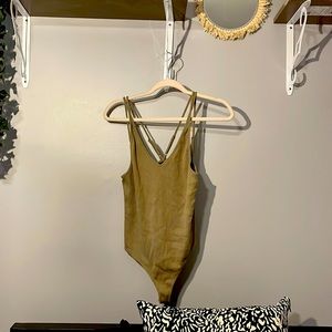 F21 Green bodysuit